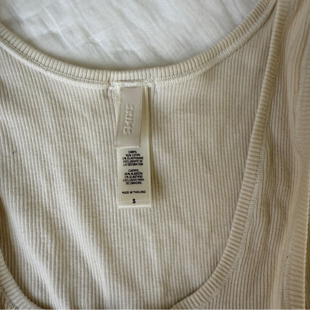SKIMS Grey Ribbed Scoopneck Tank - Picture 2 of 5